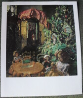 Csók István-nyomat: Züzü karácsonya (1914)