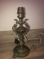 Felújított Antik Réz Hajólámpa 28cm -- Asztali lámpa billenő falikar fém bronz hajó