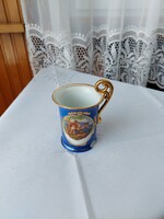 Altwien, kézzel festett barokk-klasszicista csokoládé, kávés csésze