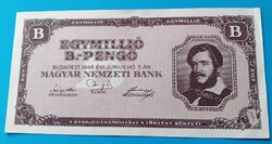 Egymillió  Bilpengő 1946 ,  téves nyomat  aUNC