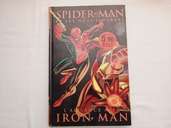 Képregény Pókember és a Marvel hős Vasember szövetsége francia