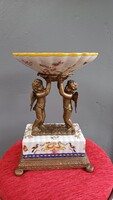 Antik Puttós Figurális  gyümölcstál Wong Lee