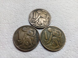 2  CSEHSZLOVÁK KORONA  1970 2db 1962 1db