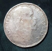 Ezüst 20 Korun, President Masaryk, 1937