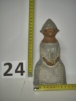 Kiss roóz ilona ceramic figurine, ceramic statue, - old unmarked - / 24