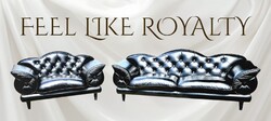 Exluzív Swarovski gombos luxus Olasz chesterfield jellegű bőr ülőgarnitúra