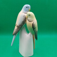 Balogh Béla Hollóházi  porcelán  Papagáj  pár figura