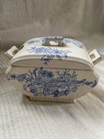 Fajansz  tartó, angol cukortartó, tálka