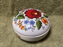 Kalocsai porcelán bonbonier, doboz