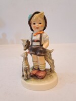 Eredeti Hummel/Goebel 200/0 TMK4-es "Little Goat Herder" - kis kecskepásztor porcelán figura