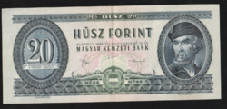 Húsz Forint 1980 forgalmi papírpénz