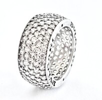 Csodás 56-57-es prémium Bulgari ezüst (925) gyűrű, szatén zsákocskában! 8 gramm Pandora, Zara