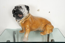 Bulldog kerámia figura