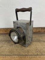 -AV370- Régi Akkus Akkumulátoros Vasutas Lámpa