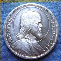 Ezüst 5 Pengő Szent István 1938 T1