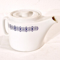 Interhotelből származó retró csehszlovák porcelán kancsó fedővel (9x9,5x15,5 cm) (151.)