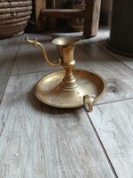 Stunning Antique Copper Walking Candle Holder