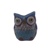 Rekesz Zománcozott Bagoly Figura 5 cm M00660
