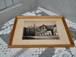 Gyönyörű Paulovics Tabán rézkarc