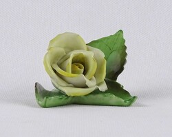 1W213 Hibátlan Herendi porcelán sárga rózsa