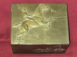 Lóverseny lovas díszdoboz ritka