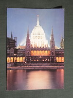Képeslap,Budapest,Országház,Parlament látkép,részlet, 1974-