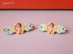 Bluebird 1990 Polly Pocket HAJCSAT vintage retro csat 1 PÁR hajdísz !!! 2 db EGYÜTT ! EXTRA
