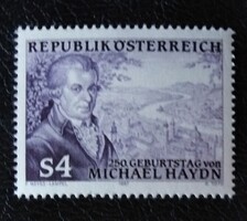 A1900 / Ausztria 1987 Michael Haydn - zeneszerző bélyeg postatiszta