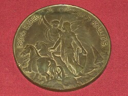 Beck Ö. Fülöp Ezredéves Országos Kiállitás Milleniumi Nagy Érem 1896 bronz