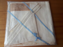 Retró damaszt abrosz + 6 db szalvéta. Pamuttextil művek gyártotta