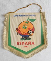 Spanyolország Labdarúgó Világbajnokság 1982  , reklám , emlék tárgy , 1982 sport zászló Sparta Praha