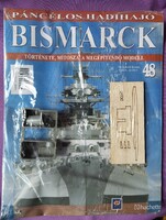 Hajó modell, makett. Páncélos hadihajó BISMARCK. Hachette.