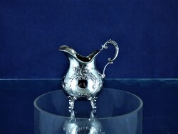 Charming, antique, silver cream pourer, German, ca. 1890!!!