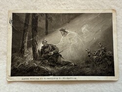 Antik, régi  I. világháborús katonai, vallási  képeslap                               -31