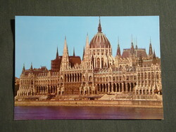 Képeslap,Budapest,Országház,Parlament látkép,részlet, 1977-