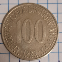 Jugoszlávia 100 Dinar 1985. (180)