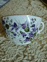 Ibolyás antik teás csésze