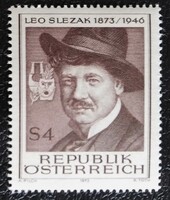 A1419 / Ausztria 1973 Leo Slezak operaénekes és színész bélyeg postatiszta