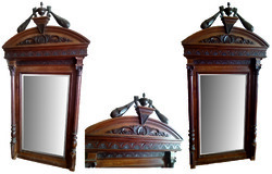 Ónémet csiszolt tükör, hibátlan foncsorozással, farészen apró hiba