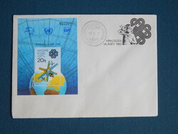 FDC 1983. Hírközlési világév - blokkal  /450,-/