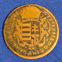 1766. Mária Terézia (1740-1780) réz Dénár (csak 65000 példány !) (1551)