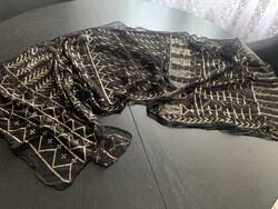 Antik art deco valódi ezüst súlyos assuit egyiptomi kendő stóla