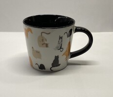 Cica /macska mintás porcelán kávés csésze /bögre
