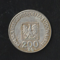 200 Zloty 1974 30 évforduló Népköztársaság.