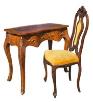 Gyönyörű antik Louis XV stílusú íróasztal +szék B241