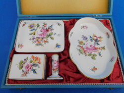 Herendi Vieux bouquet de saxe cigis garnitúra