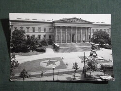 Képeslap,Budapest,Nemzeti múzeum látkép,részlet, 1967-