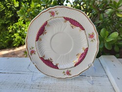 Hollóházi porcelán_Henriett mintás teás csészealj készletpótlásra