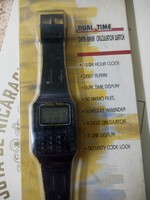 Data bank calculator watch