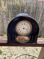 JOSEPH STRNACT JS OSZTRÁK KANDALLÓÓRA, KERÁMIA, KÉZZEL FESTETT, 1900